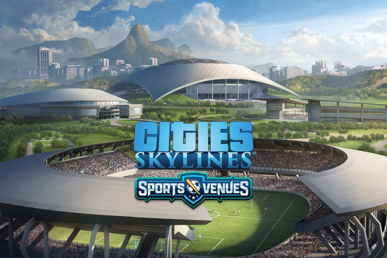 cities skylines sports venues key art