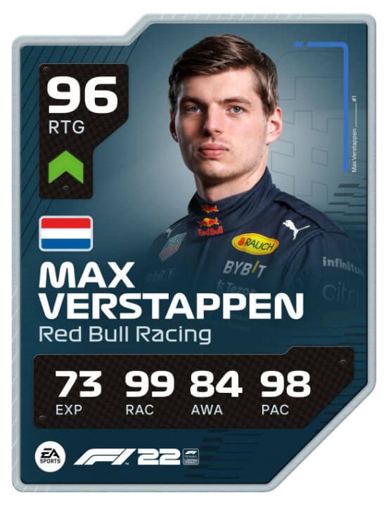 f122 drivercard max verstappen a1 rated update 2