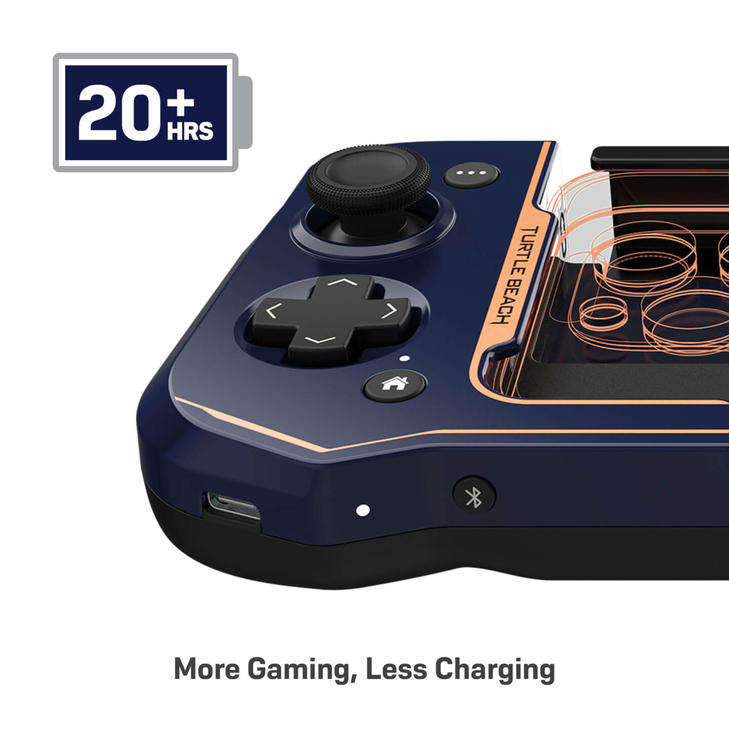 turtle beach atom controller ios cobalt detail image 5 long lasting battery english